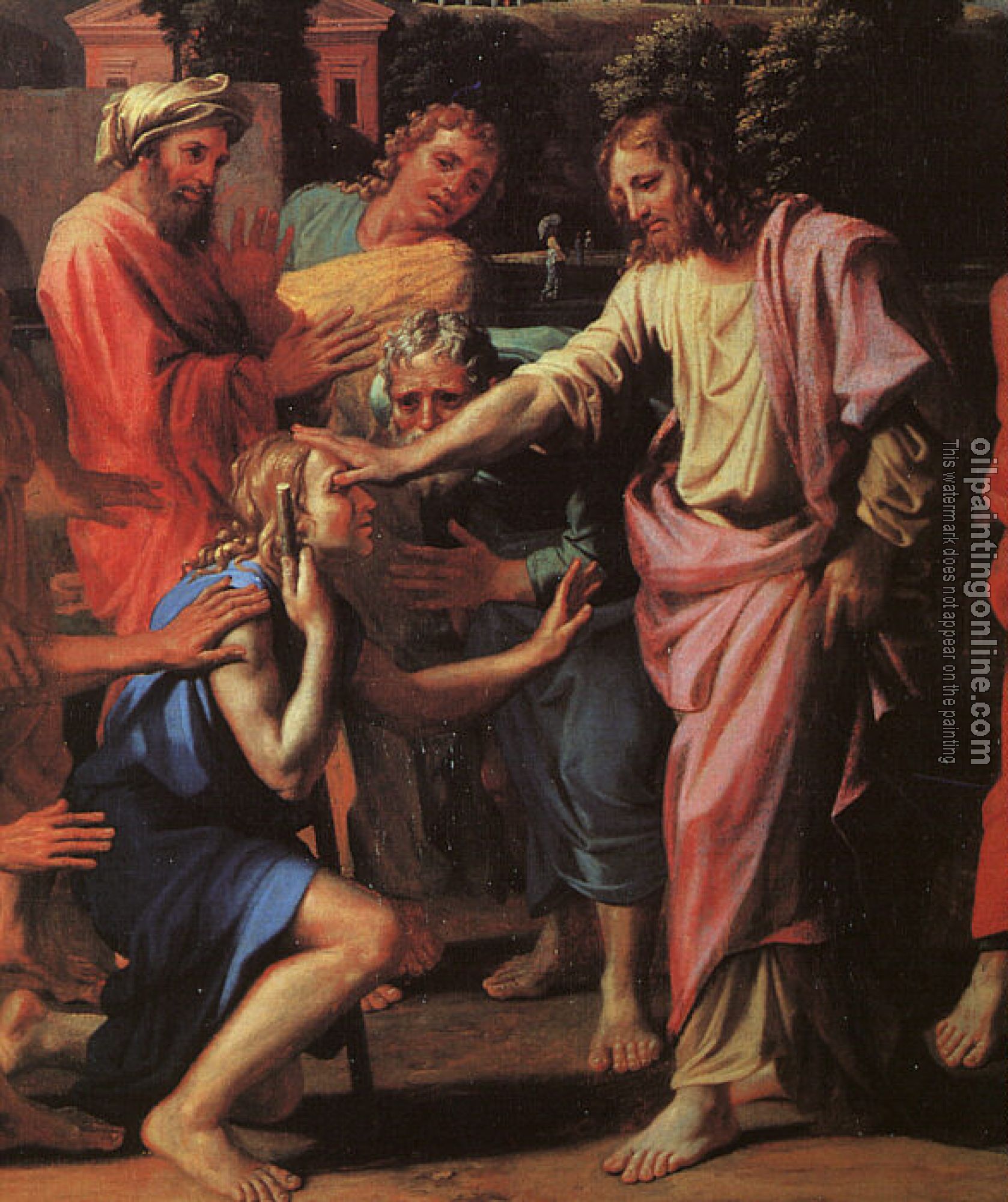 Poussin, Nicolas - Jesus Healing the Blind of Jericho